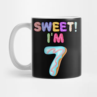 Kids 2012 7th Birthday Sweet I'm 7 Donut Gift Mug